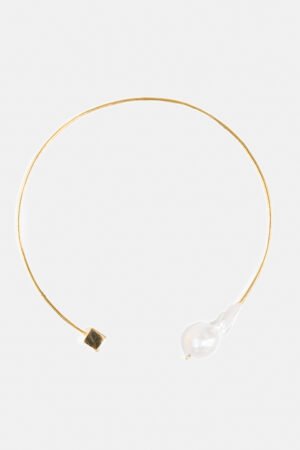 Baroque Pearl Choker 24ct Gold Plated AAA Baroque Pearl
