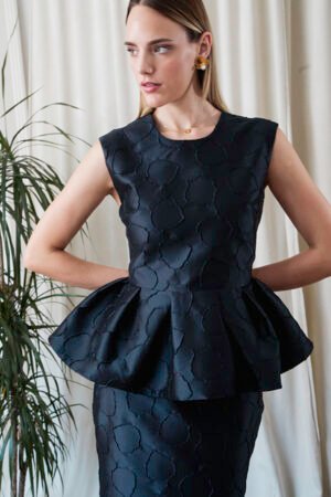Peplum Orchid Top
