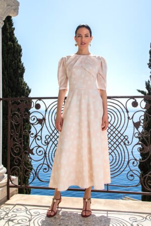 Rosé Orchid Silk Dress