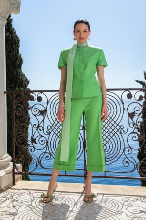 Capri Trousers in Green