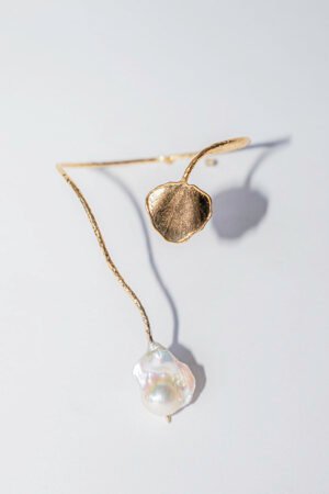 Orchid Whisper Baroque Pearl Cuff