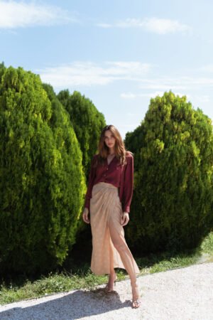 Golden Drape Skirt